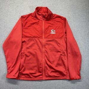 Kansas City Chiefs NFL Team Apparel Jacket Men’s XL Red Full-Zip Pockets 8025